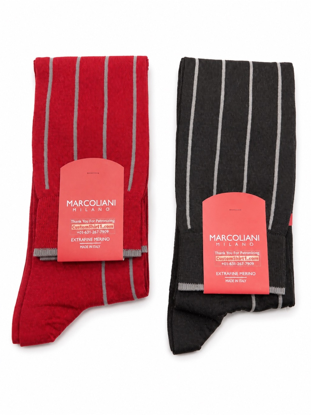 Marcoliani Milano Extrafine Merino Wool Circo Socks 2 Pair NWT Italy US 9-11